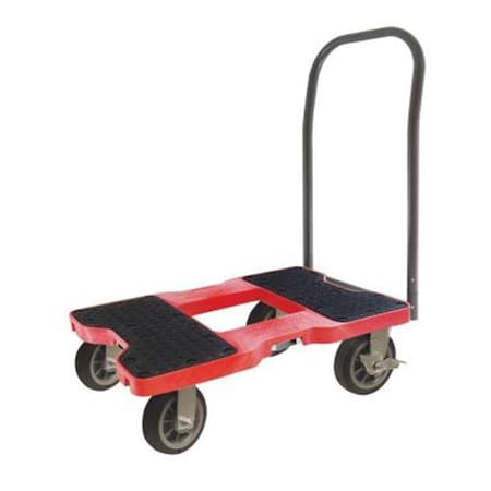 Hot House Designs All-Terrain Push Cart Dolly with 6 in. Casters, Red HO2487635